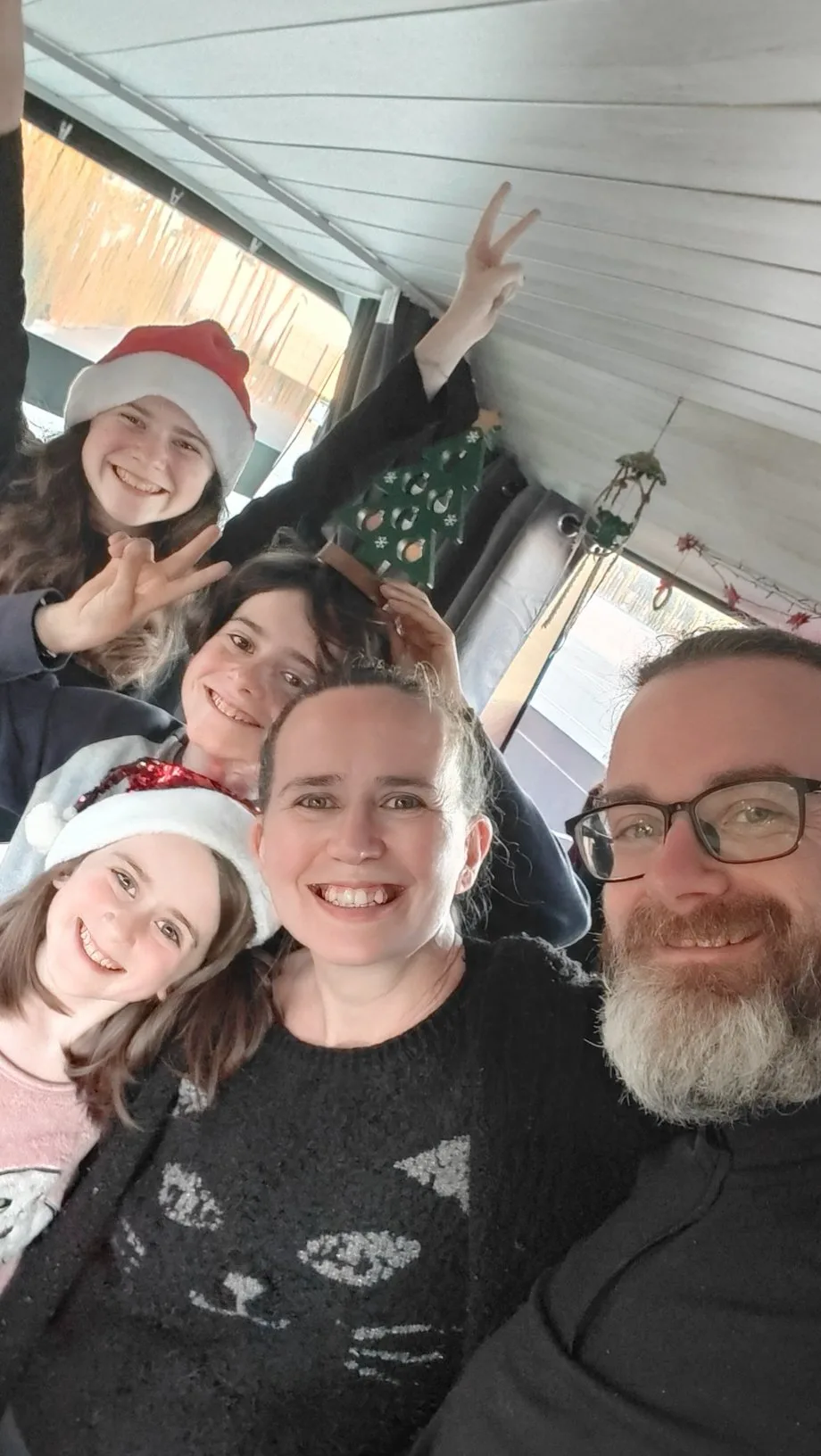 Famille nomade en Espagne