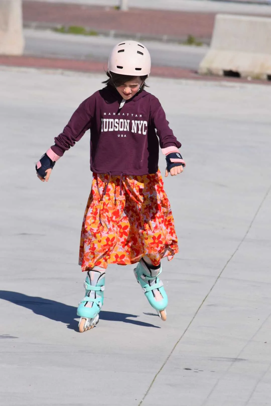 enfant qui fait du roller